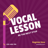 Vocal Coaching Lesson Instagram post Image Preview