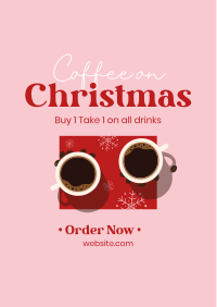 Christmas Coffee Sale Flyer Design