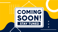 Coming Soon Signage Facebook Event Cover Design