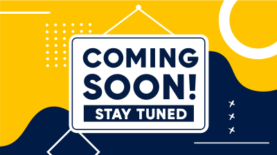 Coming Soon Signage Facebook event cover Image Preview