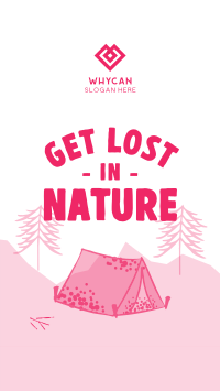 Lost in Nature Facebook Story Design
