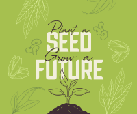 Earth Day Seed Planting Facebook Post Design