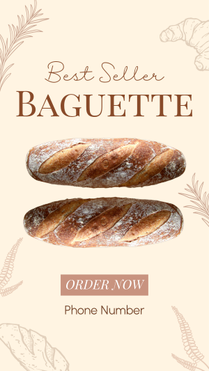 Best Selling Baguette Facebook story Image Preview