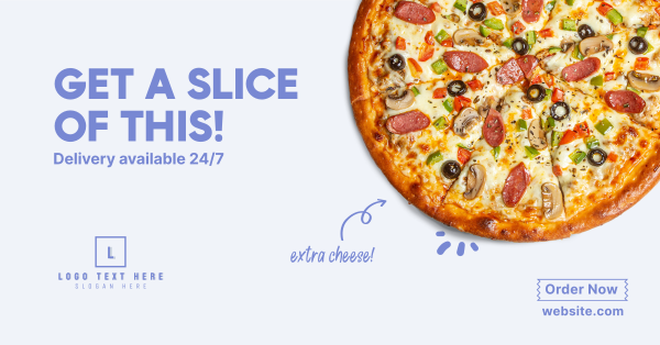 Pizza Slice Facebook Ad Design