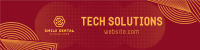 Geometric Tech Pattern LinkedIn Banner Image Preview