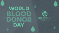 Minimalist Blood Donor Day Video Image Preview