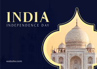India Freedom Day Postcard Design