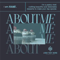 Stylish Chef About Me Instagram Post Preview