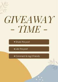 Organic Leaves Giveaway Mechanics Poster Image Preview