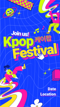 Trendy K-pop Festival Instagram reel Image Preview
