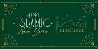 Elegant Islamic Year Twitter post Image Preview