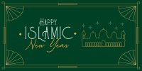 Elegant Islamic Year Twitter Post Image Preview