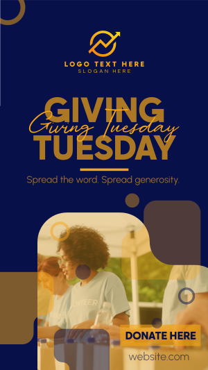 Minimal Giving Tuesday Facebook story Image Preview