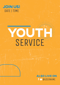 Youth Service Flyer Image Preview
