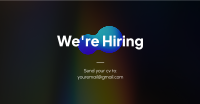 We're Hiring Holographic Facebook ad Image Preview