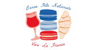 French Food Illustration Facebook ad Image Preview