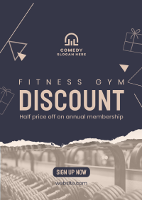 Christmas Gym Discount Poster Image Preview
