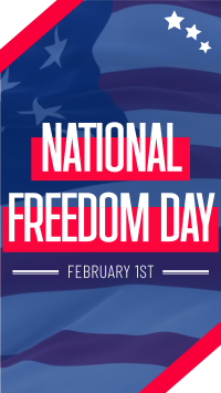 Freedom Day Flag Facebook Story Design