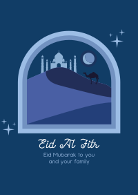 Eid Al Fitr Desert Poster Image Preview