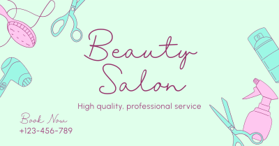 Beauty Salon Services Facebook ad Image Preview