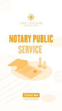 Notary Stamp Instagram Story Design