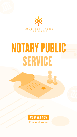 Notary Stamp Instagram story Image Preview
