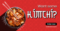 Order Healthy Kimchi Facebook Ad Design