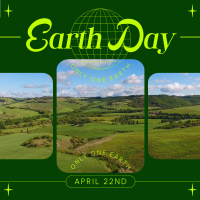 Earth Day Minimalist Instagram Post Design