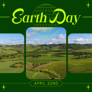 Earth Day Minimalist Instagram post Image Preview