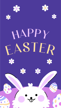 Easter Eggs & Bunny Greeting Instagram Story Design