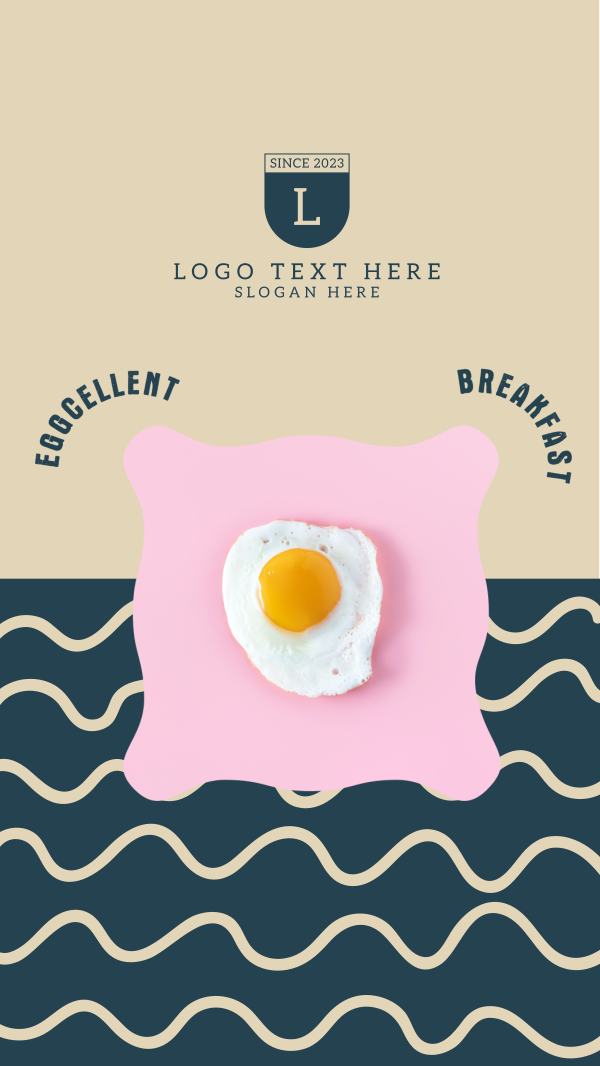 Eggcellent Breakfast Instagram Story Design Image Preview