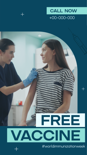 Free Vaccine Week Instagram story Image Preview