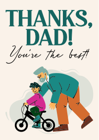 Thank You Best Dad Ever Flyer Image Preview