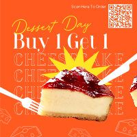 Cheesy Cheesecake Instagram Post Design