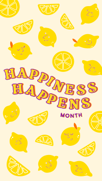 Happy Lemons Facebook Story Design