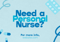 Caring Professional Nurse Postcard Image Preview