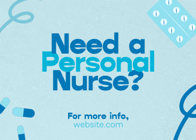 Caring Professional Nurse Postcard Image Preview