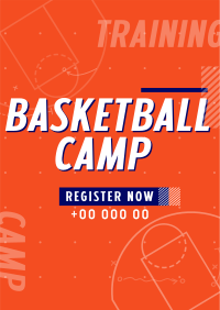 Basketball Sports Camp Poster Design