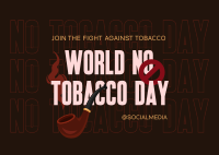 Fight Against Tobacco Postcard Design