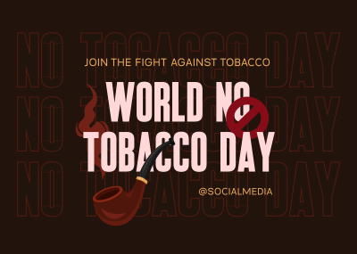 Fight Against Tobacco Postcard Image Preview