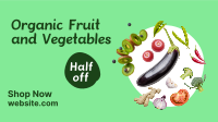 Organic Vegetables Market Facebook Event Cover Design