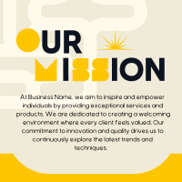 Our Mission Statement Instagram Post Design