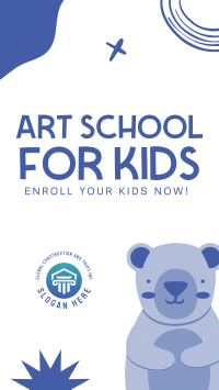 Art Class For Kids Facebook Story Design