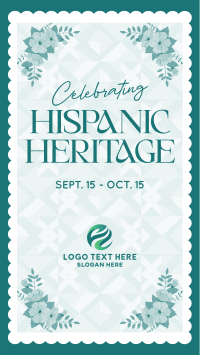 Floral Hispanic Heritage Facebook Story Design