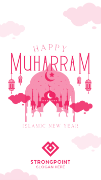 Peaceful and Happy Muharram Instagram Story Design