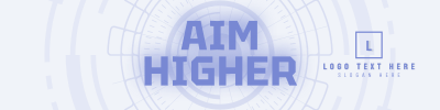 Aim Higher LinkedIn banner Image Preview