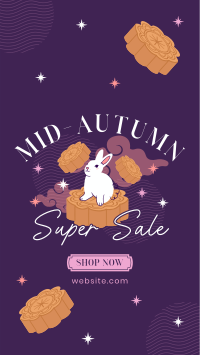 Rabbit on a Mooncake Sale Facebook Story Design