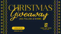 Christmas Giveaway Promo Facebook Event Cover Design