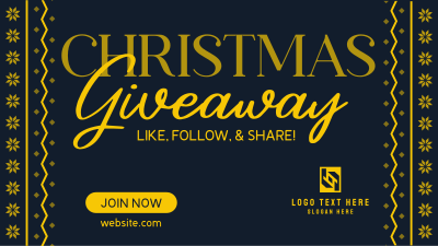 Christmas Giveaway Promo Facebook event cover Image Preview