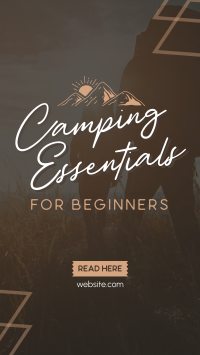 Your Backpack Camping Needs Instagram Story Design